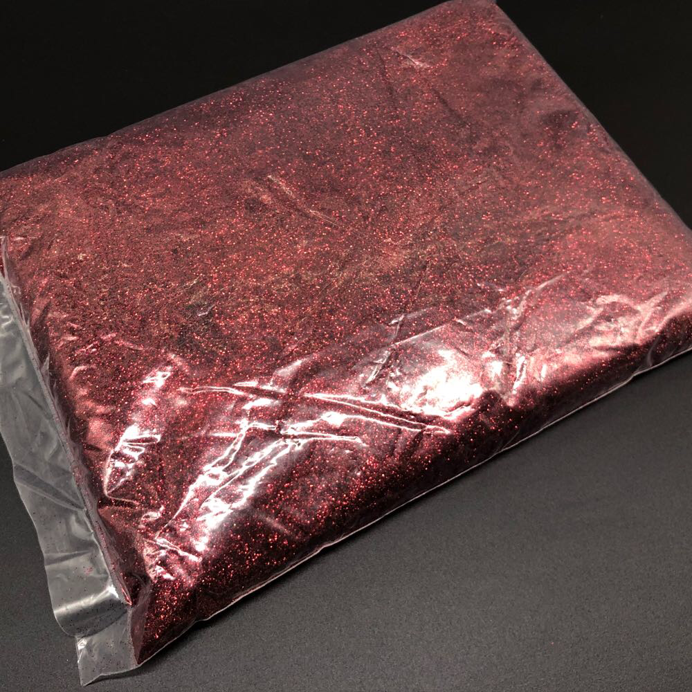 Блискітки для декупажу новорічних іграшок, скрапбукінгу та інших виробів бордового кольору в пакеті