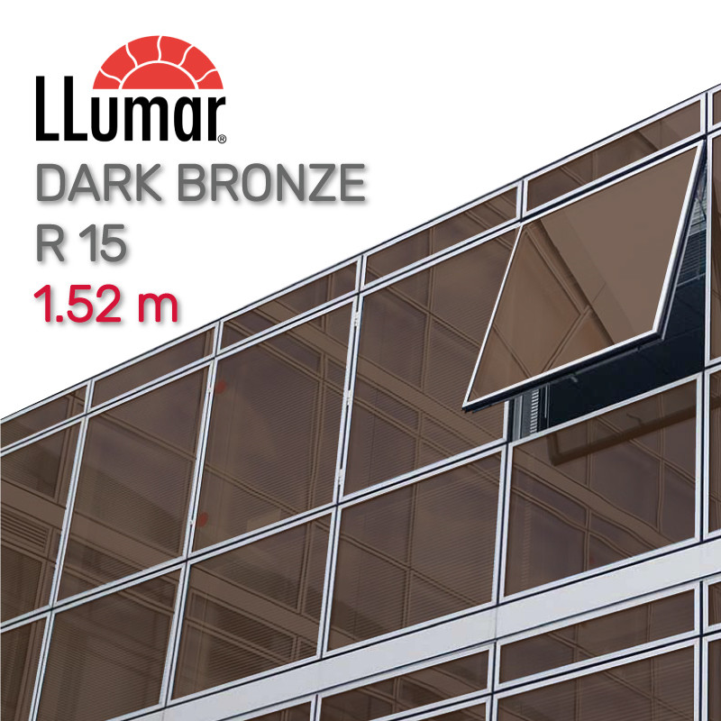 Дзеркальна темно-бронзова плівка LLumar R 15 BR SR CDF Reflective Dark Bronze 1.52 m, фото 1
