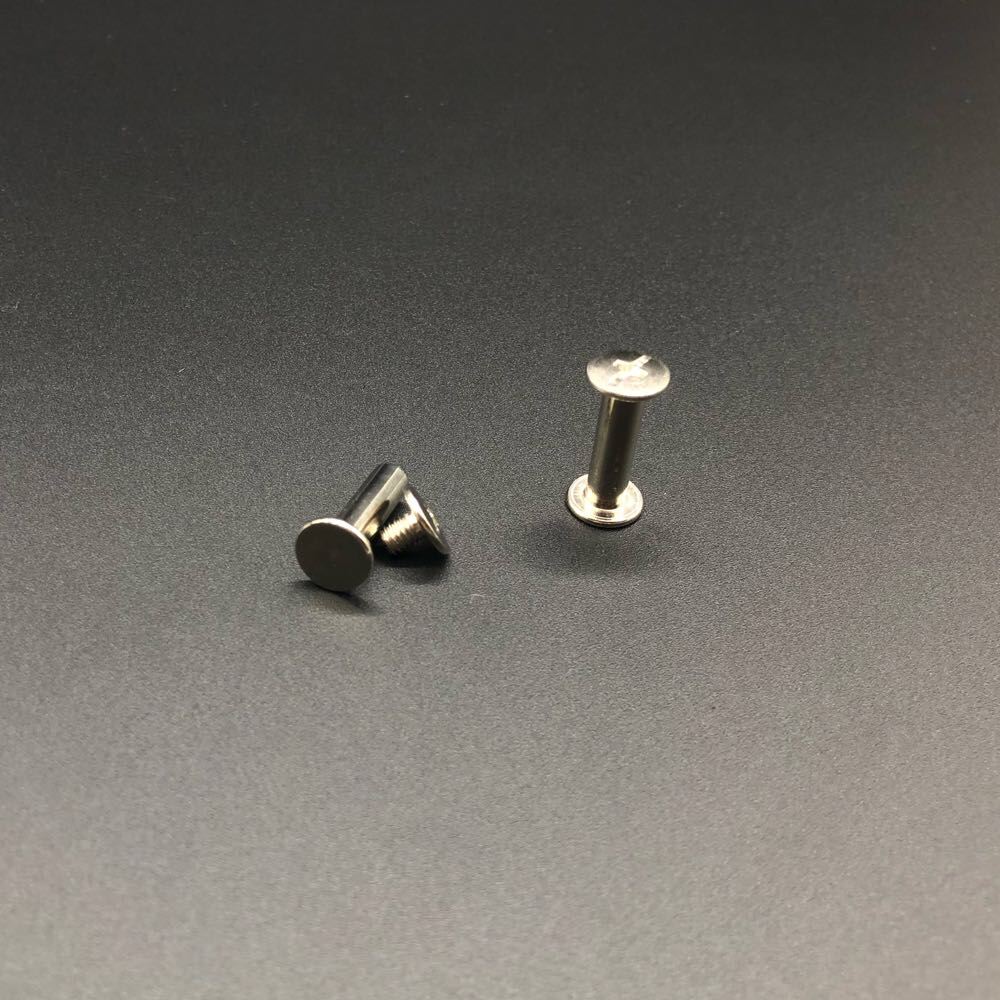 Кріплення і заклепка. Колір "срібло". 18х5мм