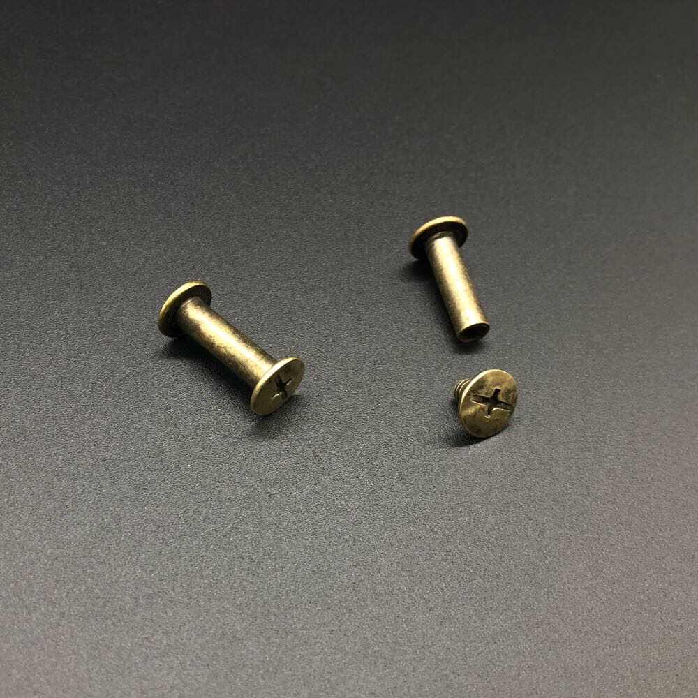Кріплення і заклепка. Колір "стара латунь". 16х5мм