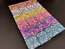 Коробки подарункові з бантиком. 5х5см. 24шт/уп.