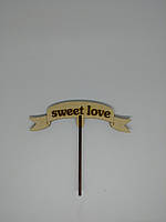 Топер Sweet love 15*14см