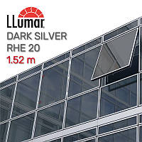 Зеркальная темно-серебристая пленка LLumar RHE 20 SI ER HPR Reflective Helios Dark Silver 1.52 m