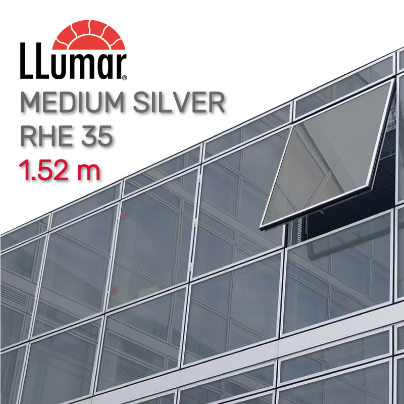 Дзеркальна срібляста плівка LLumar RHE 35 SI ER HPR Reflective Helios Medium Silver 1.52 m