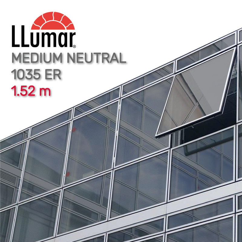 Дзеркально-розпилена темна плівка LLumar NHE 1035 ER HPR Sputtered Helios Medium Neutral 1.52 m, фото 1