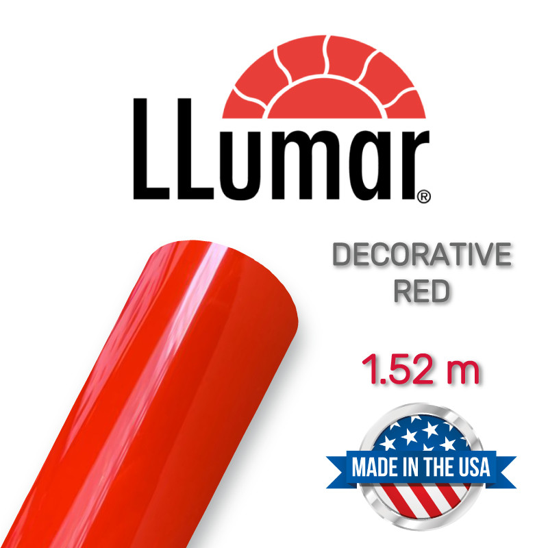 Декоративна червона плівка LLumar DECO RED SR HPR Decorative Red 1.52 m