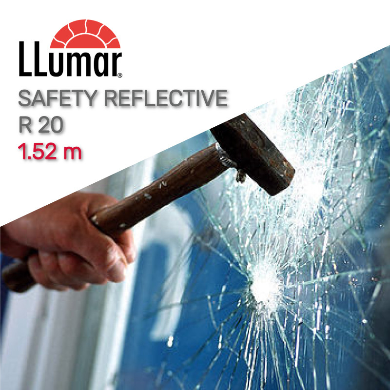Дзеркальна захисна плівка LLumar R 20 SI SR PS 4 Safety Reflective 1.52 m, фото 1