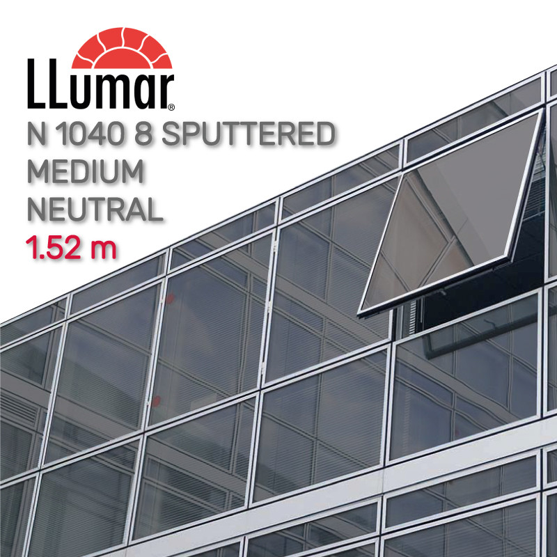 Захисна розпилена середньо-нейтральна плівка LLumar N 1040 SR PS 8 Sputtered Medium Neutral 1.52 m, фото 1
