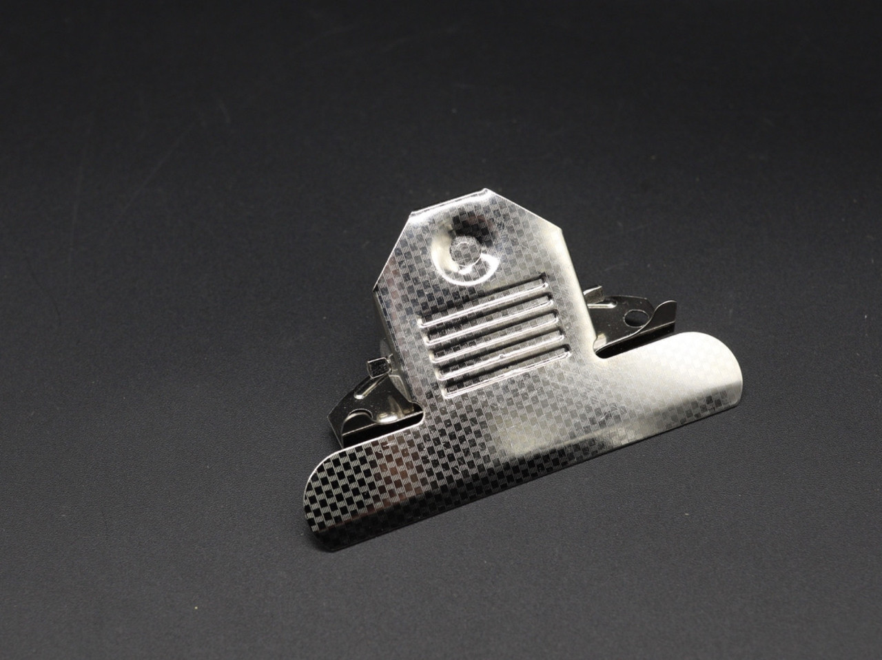 Канцелярські затискачі для папок меню. Колір "Срібло". 85х50мм, фото 1