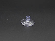 Присоска силіконова з отвором під прапорець, одностороння кругла діаметром 30 мм