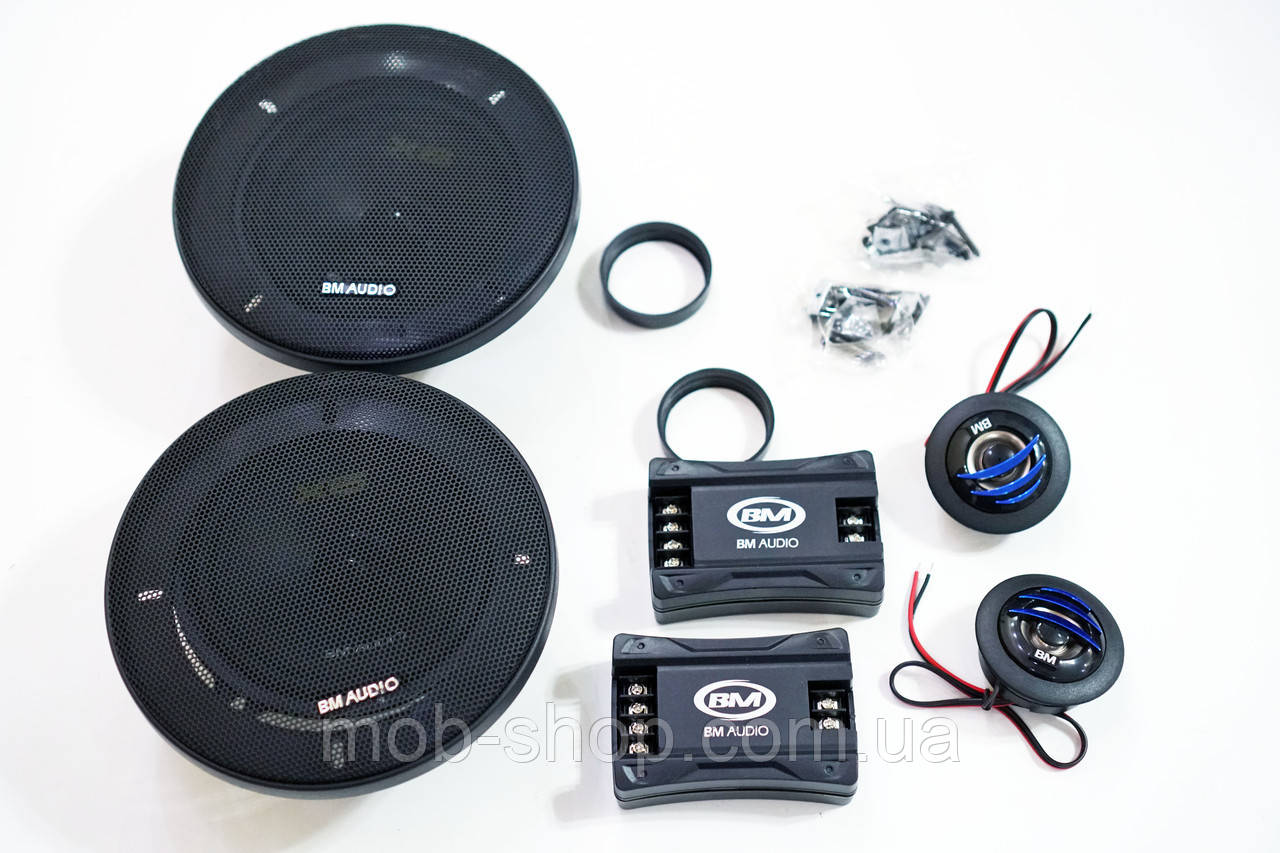 13см компонентні динаміки BOSCHMANN BM Audio F-528-X6 200W 2х полосні автомобільні колонки