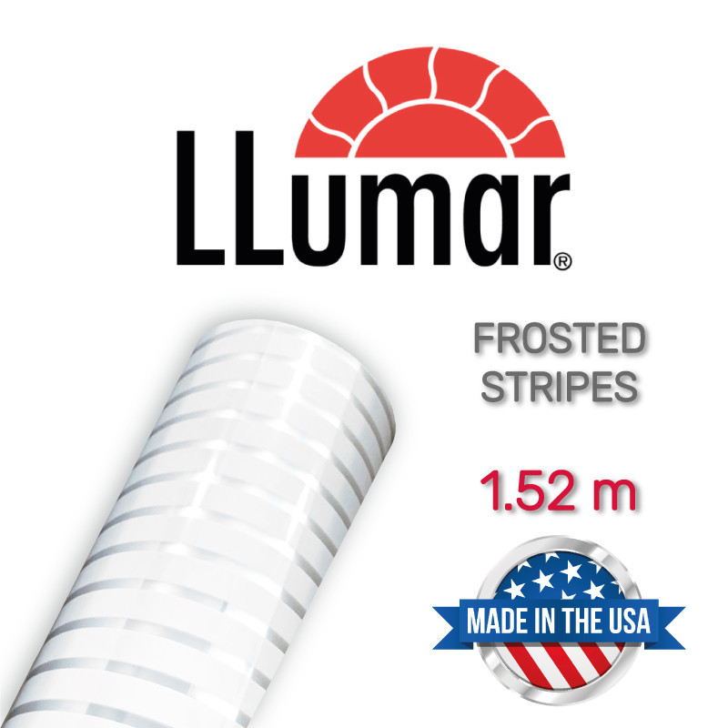Декоративна морозна плівка в лінії LLumar NRM FS SR HP Frosted Stripes 1.52 m, фото 1