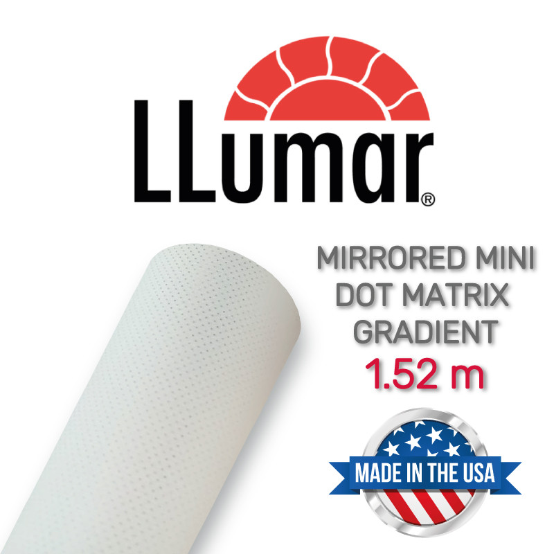Градієнт плівка з дзеркальною матричною сіткою LLumar NRMG MMD PS 2 Mirrored Mini Dot Matrix Gradient 1.52 m, фото 1