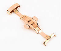 Клипса - бабочка автомат rose gold Клипса - бабочка автомат