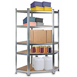 Стелаж кутовий металевий торговий Siker CGS40 поличні стелажі для дому в гараж магазин і підвал