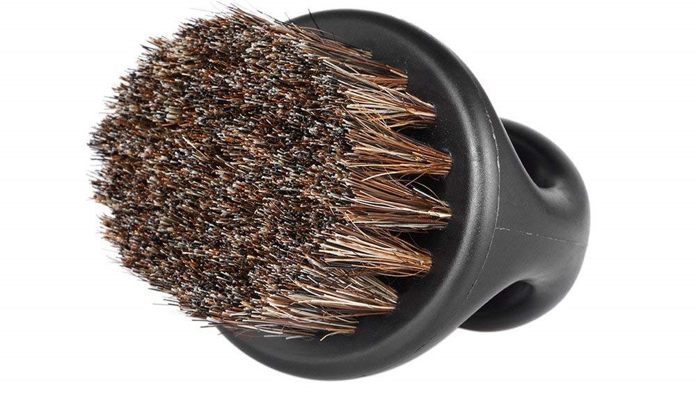 Щітка для фейду або бороди Hots Professional Finger Brush, темна (HP42013-DK)
