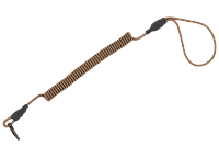 Шнур тренчик страхувальний кручений Петля-Карабін паракорд койот 988 ms