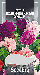 Петунія Бахромчаста Великоквіткова Низькоросла Подвійний Каскад Суміш F1 10шт, Seedera