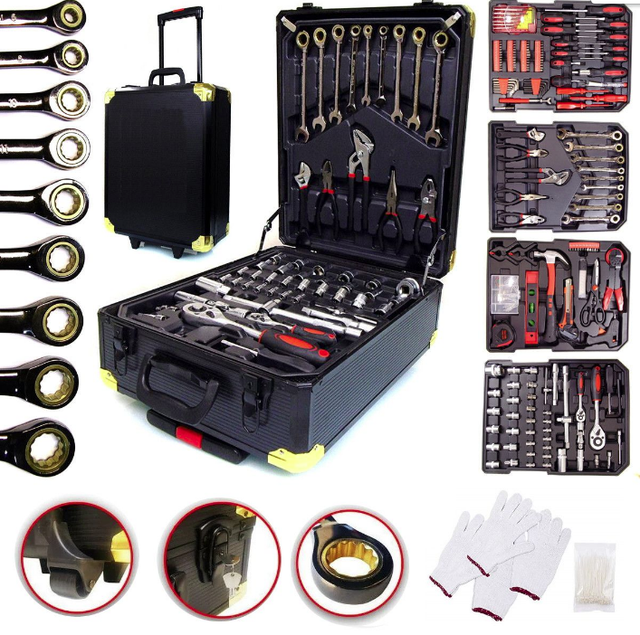 Большой Набор Инструментов в Чемодане 408 Набор Инструментов для Авто ...