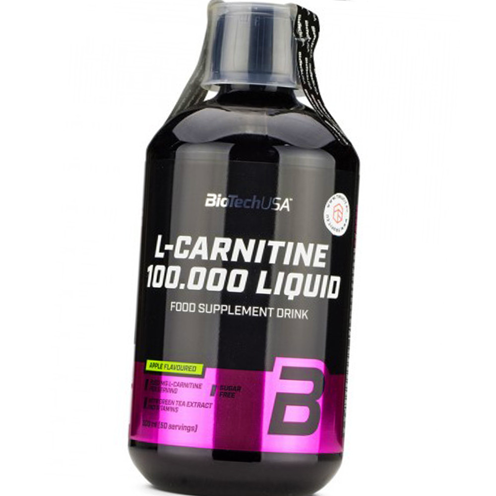 Л-карнітин BioTech L-Carnitine 100 000 500 мл Комплекс для схуднення та зниження ваги