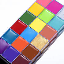 20 кольорів фарба боді-арт для особи маслом макіяж "Athena UCANBE" make up 168 грам, фото 3
