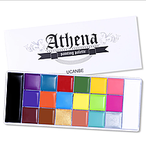 20 кольорів фарба боді-арт для особи маслом макіяж "Athena UCANBE" make up 168 грам, фото 2