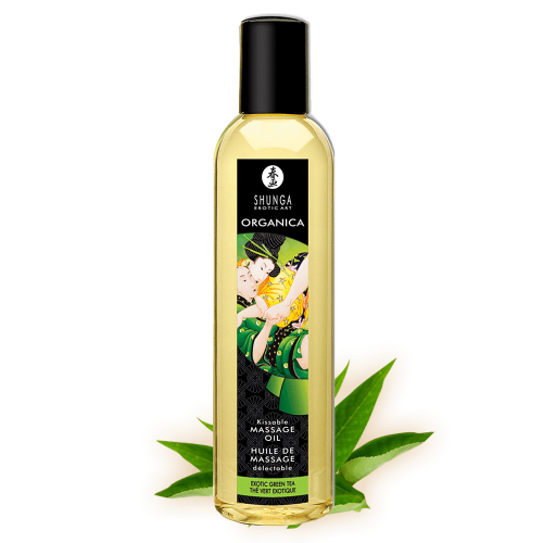 Органічне масажне масло Shunga Erotic Massage Oil Organica Exotic Green Tea 250 мл | Mariell