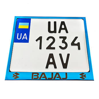 Рамка для монономера Bajaj blue метал