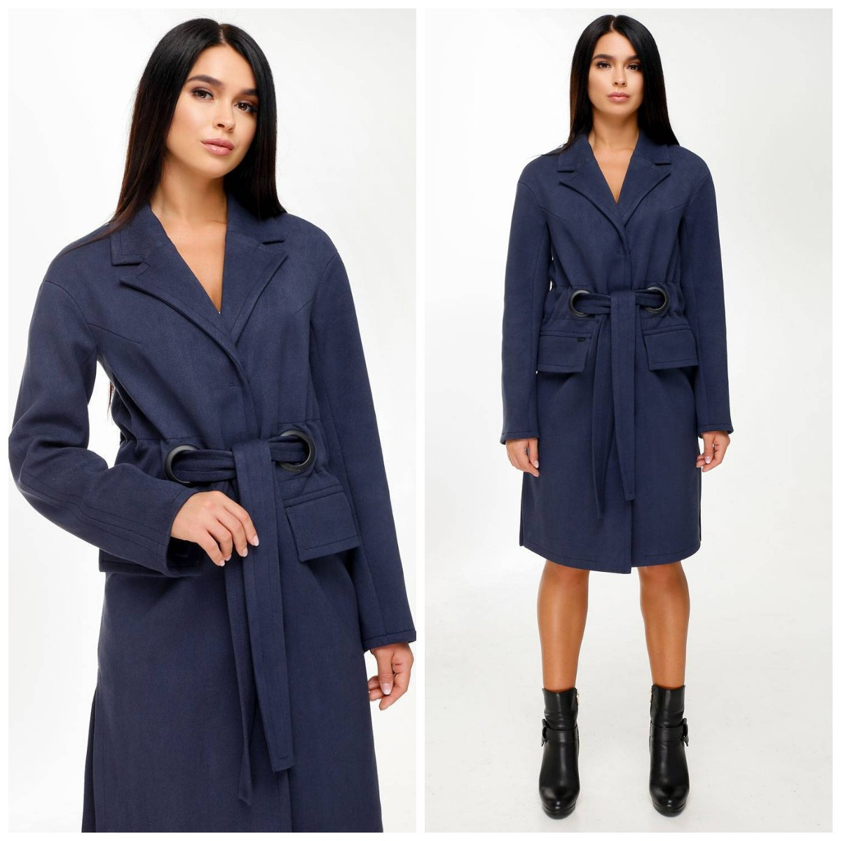 Жіноче демісезонне пальто В-1016. Розміри 44-50, фото 1