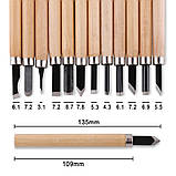 Набір стамесок для роботи по дереву 10 штук, фото 2