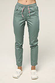 Медичні штани жіночі 7/8 Оливкові