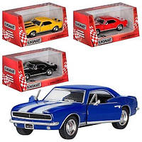 KMKT5341 W Машинка KINSMART 1967 CHEVROLET CAMARO, инерционная, 1:37, в коробке 15,5-8 см