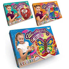 KMSHR-01-03,04,08 Скринька Блискуча пайетка Набір креативного творчості тм Danko Toys