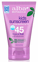 Cолнцезащитный лосьон для детей «Тропические фрукты» SPF 45 (113 г) Alba Botanica (США) Киев