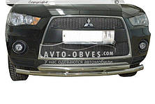 Подвійна дуга Mitsubishi Outlander XL 2010-2012 - тип: Ø:60х42 мм