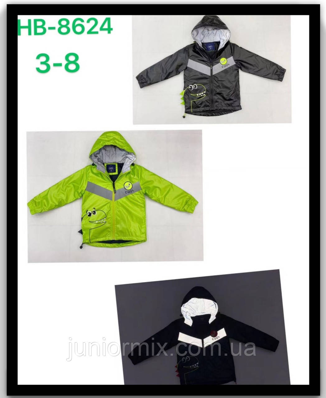 Куртки дитячі демісезонні для хлопчика гуртом Н-Н