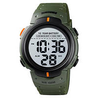 Электронные мужские часы Skmei 1560 Green-Orange