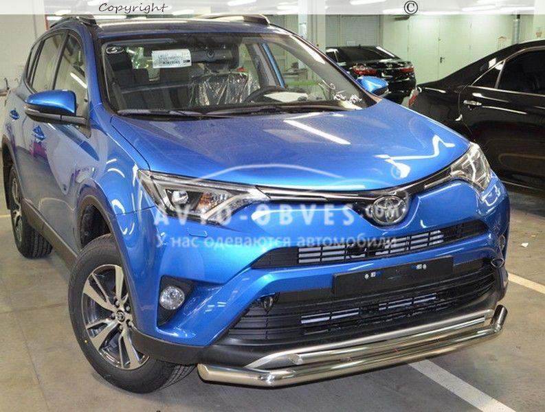 Подвійна дуга Toyota Rav4 2016-2019 - тип: Ø:60х42 мм - фото 2 - id-p563181777