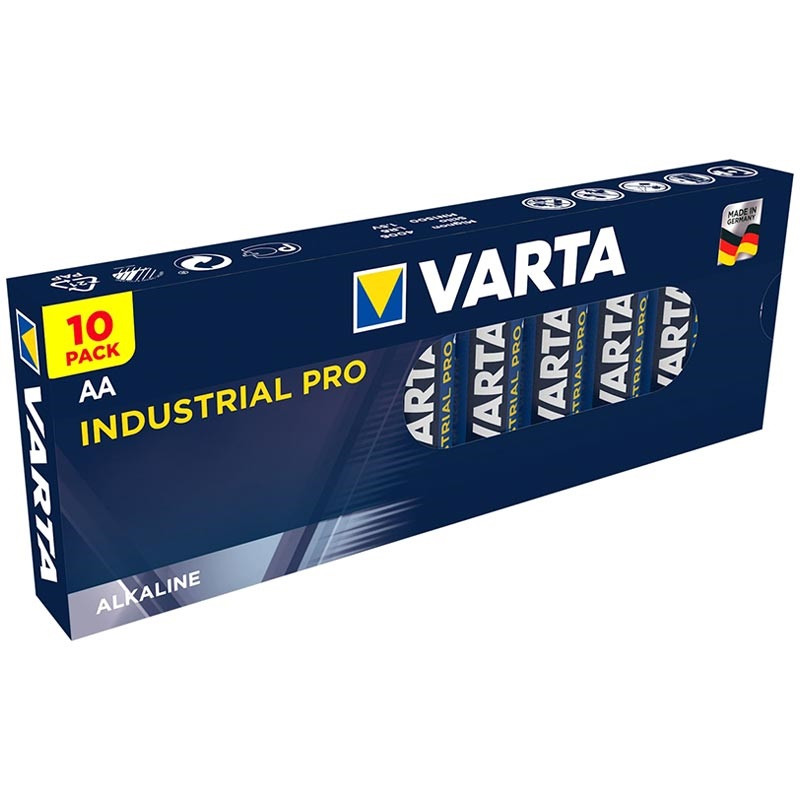 Батарейки Varta Industrial Pro AA, LR06, 2950 mAh (паковання: картонна коробка)