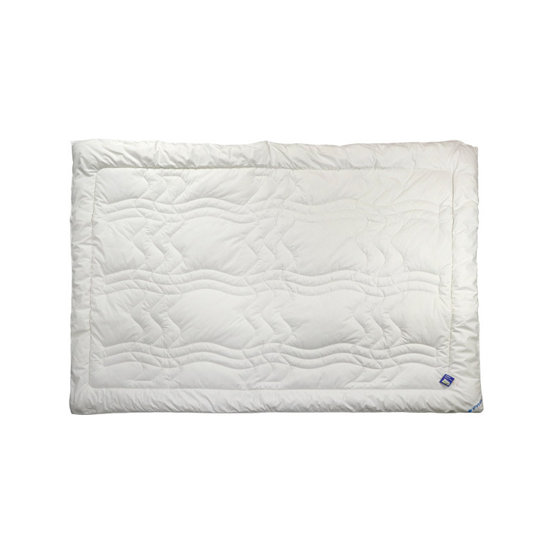 Зимнее шерстяное одеяло 140х205 "Элит" стеганое белый тик овчина (321.29ШЕУ) - фото 4 - id-p1553457071