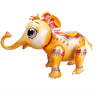 Фольгированный шар ходячка Слон желтый 72х44 см (Китай)