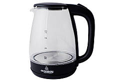 Електрочайник CB-9410 black, скло, 1800 Вт, 2 л ТМ Crownberg