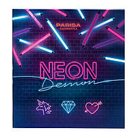 PARISA Cosmetics Палитра теней 16 цветов неоновых NEON DEMON