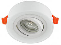 Акцентный светильник Luxel GU10 IP20 БЕЛЫЙ (DLD-01W), Люксел светильник под лампу MR16 (в комплект не входит)