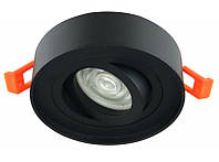 Акцентный светильник Luxel GU10 IP20 ЧЕРНЫЙ (DLD-01B), Люксел светильник под лампу MR16 (в комплект не входит)