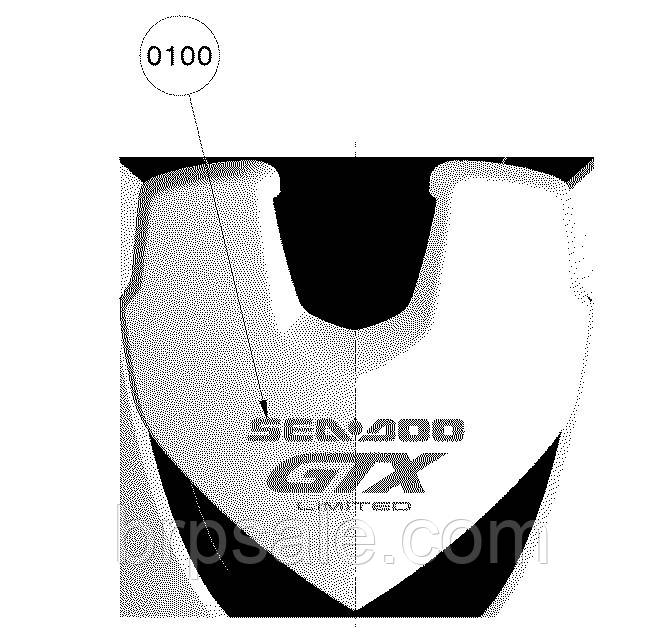 Наклейка Sea-Doo BRP DECAL SEA-DOO GTX LIMITED, фото 1