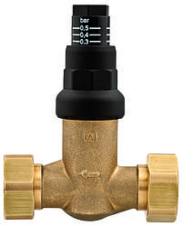 Перепускний клапан 3/4" (диф.клапан) прямий із накидними гайками Afriiso (Німеччина)