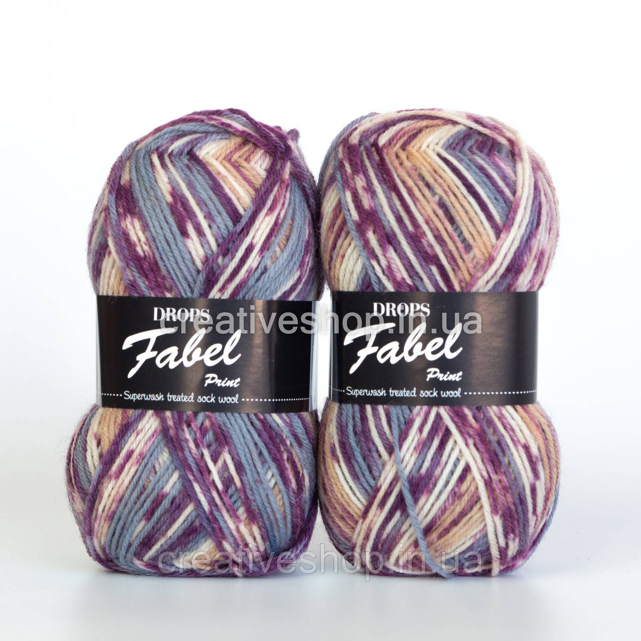 Пряжа Drops Fabel Print (колір 904 lavender)