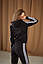 Спортивний костюм жіночий Adidas чорний комплект адідас весняний осінній, фото 5
