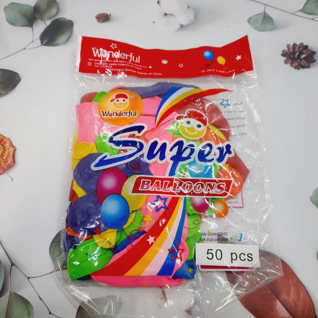 Воздушные шарики 50 шт